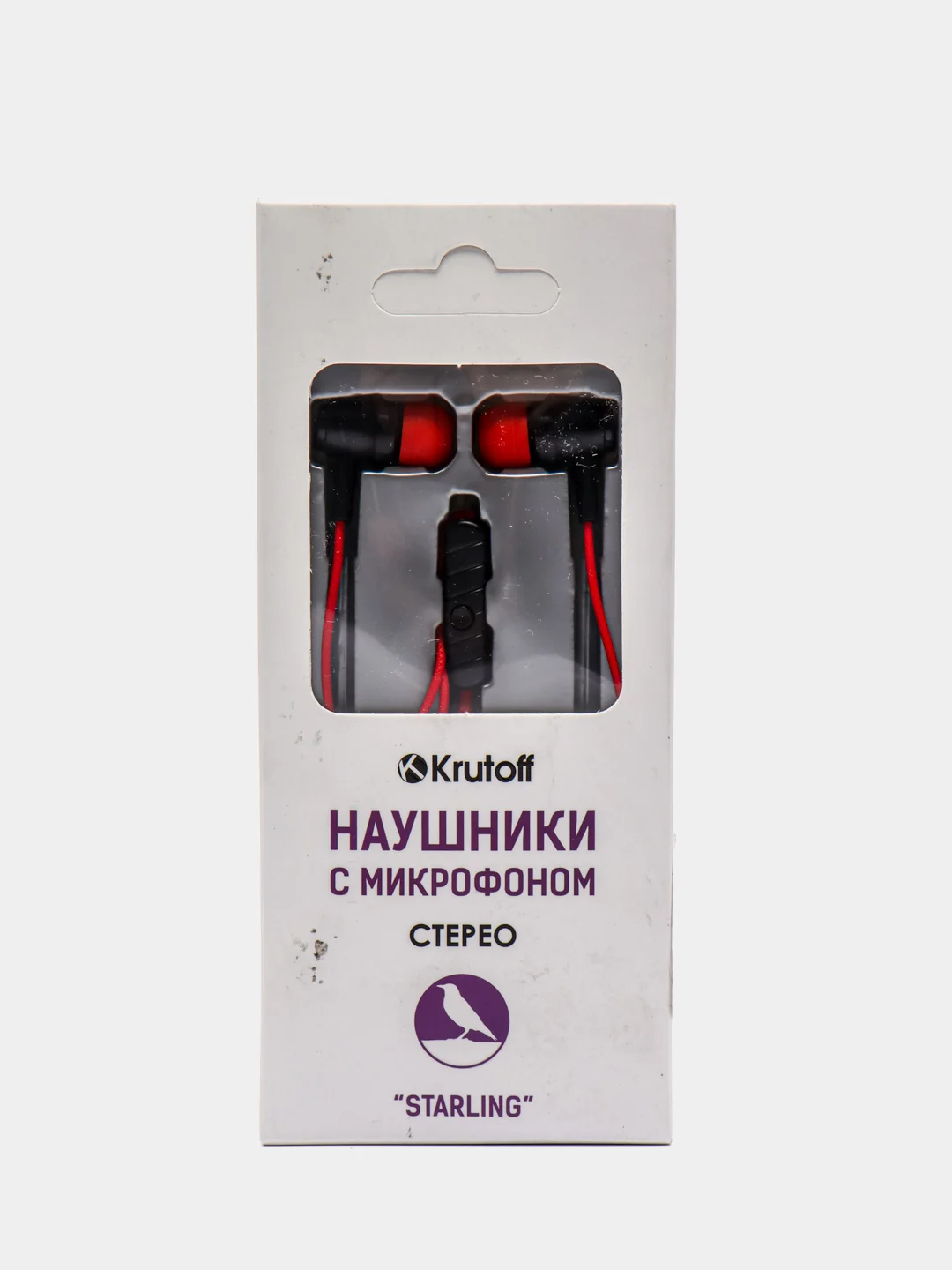 Krutoff / Наушники с микрофоном Starling, красный