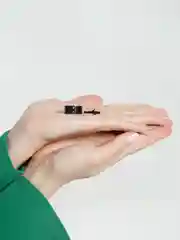 Черный парные кольца