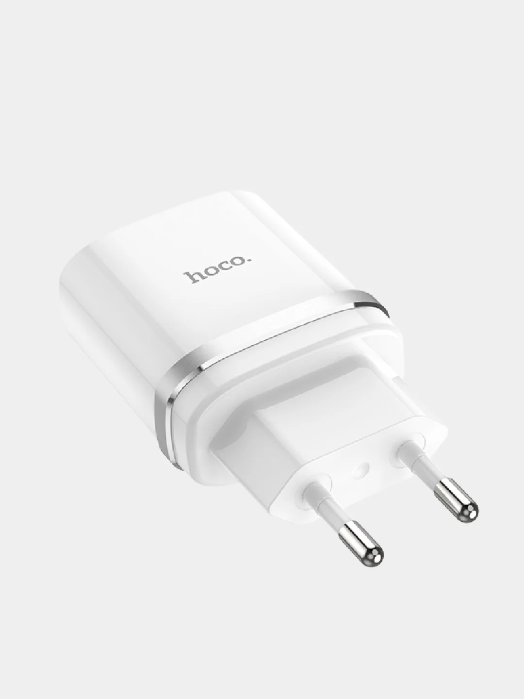 Белый сетевое зарядное устройство 18 W, Блок питания QC 3.0, Быстрая зарядка USB, Hoco C12Q