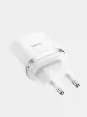 Белый сетевое зарядное устройство 18 W, Блок питания QC 3.0, Быстрая зарядка USB, Hoco C12Q