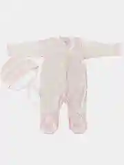 Розовый комбинезон ШВЫ НАРУЖУ "ANGEL"+ЧЕПЧИК