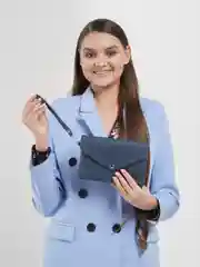 Клатч женский, синий