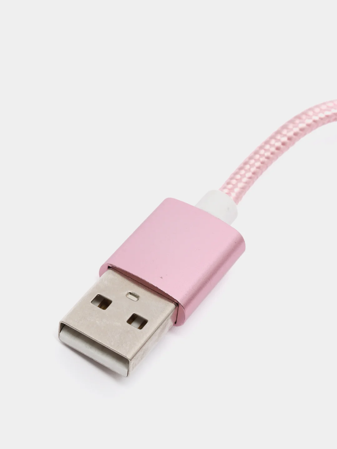 Розовый usb кабель 2.0 А Apple Lythning, type C, micro usb