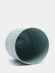 Бирюзовый кашпо / горшок для цветов с поддоном ВЕЛЬВЕТ IDEA