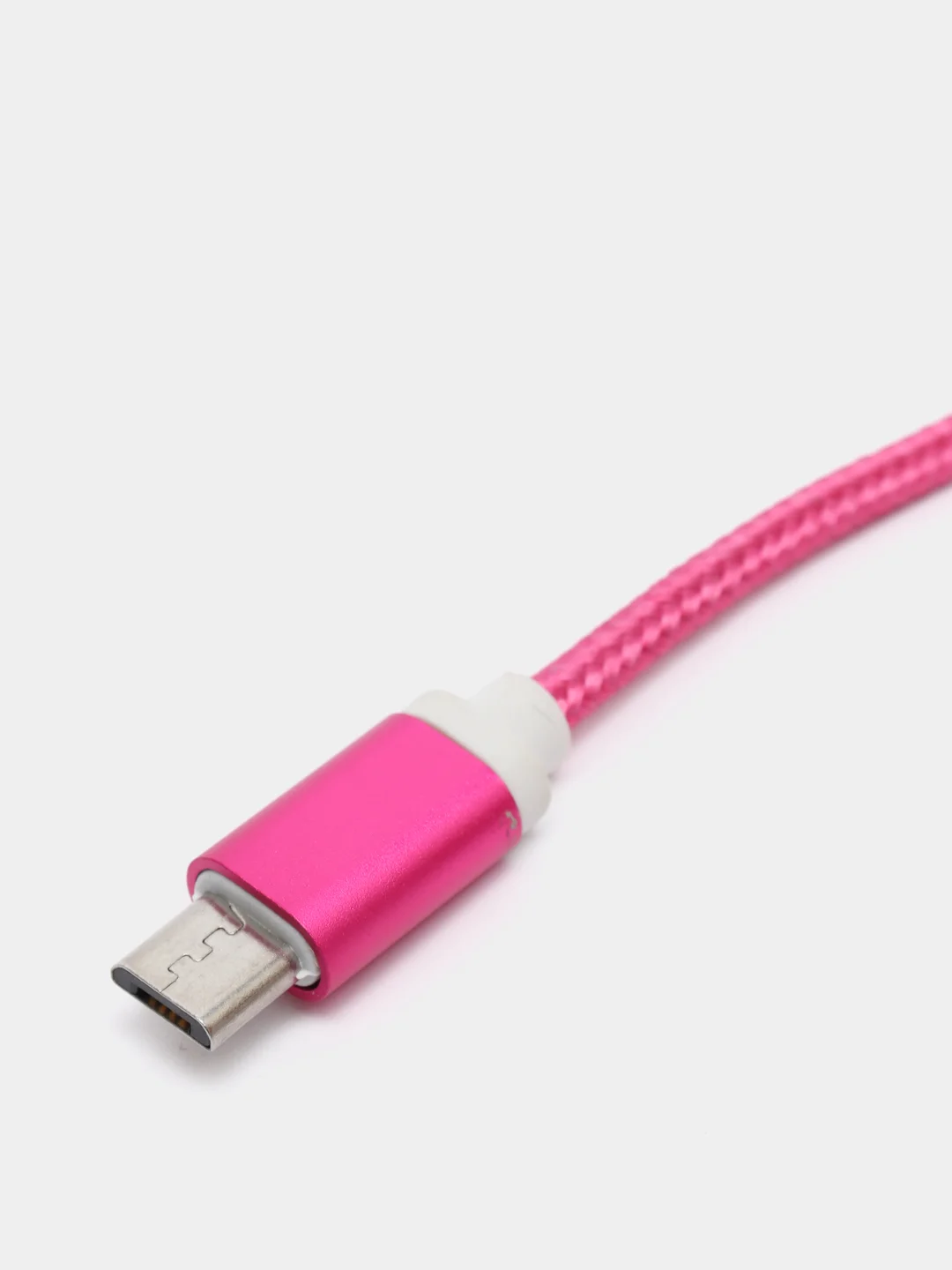 Фуксия usb кабель для зарядки и передачи данных 2.0 А нейлоновый 1.35 м, micro usb, type c