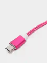 Фуксия usb кабель для зарядки и передачи данных 2.0 А нейлоновый 1.35 м, micro usb, type c