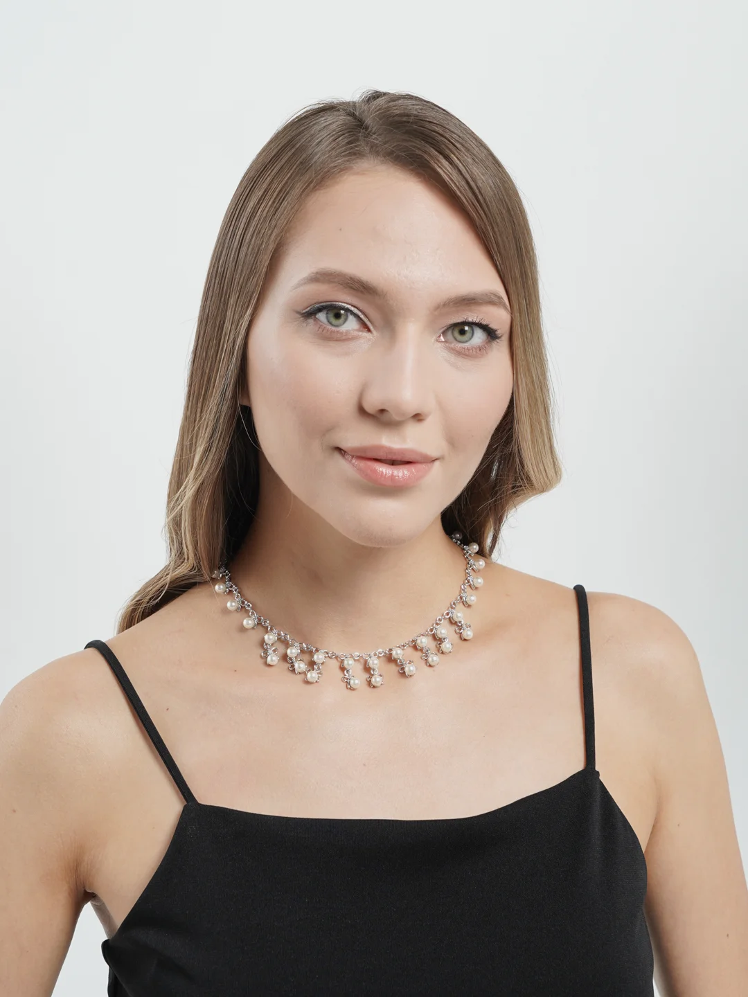 Жемчужное колье, 35+6 см