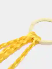 Горчичный крученые плетенные косички с градиентом