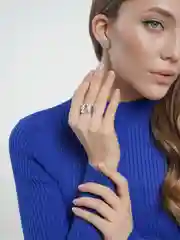 Серый винтажные кольца