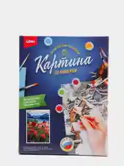 Белый картина по номерам A3 Картон