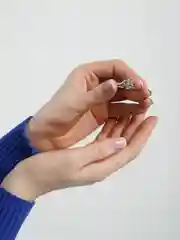 Серый меланж кольцо покерное в стиле панк