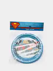 Superman набор бумажных тарелок-1, 6 шт, d=180 мм