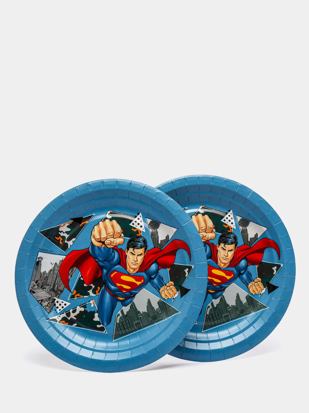 Superman набор бумажных тарелок-1, 6 шт, d=180 мм
