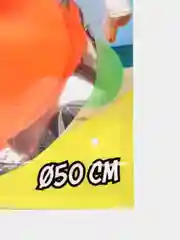 Оранжевый мяч "Мега" надувной