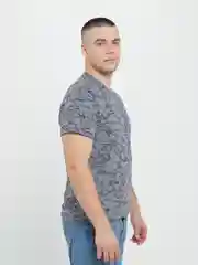 Синий меланж футболка мужская NSD стильная