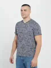 Синий меланж футболка мужская NSD стильная