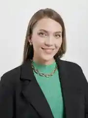 Колье женское золотистое в форме цепи