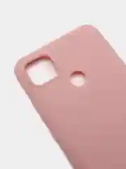 Розовый xiaomi Redmi 9C чехол силиконовый цветной