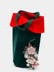 Серый мешок бархатный, 11 х 30 см