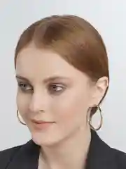 Большиие кольца серьги