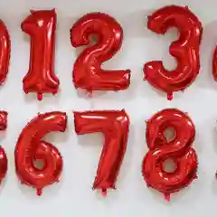 Шары-цифры, цвет красный, 40 и 67 см