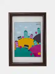 Шоколадный фоторамка со стеклом, 10 x 15, А6, пластиковая
