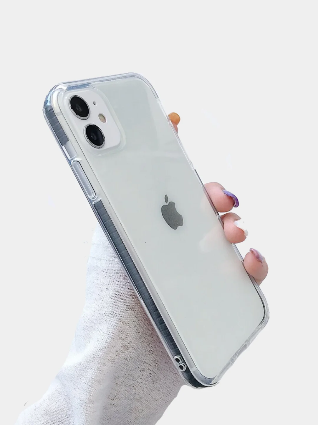 Черный чехол прозрачный для iPhone 11 11pro 12mini 12 12pro X Xs Xr Xs max 7 8 7+ 8+, 6s+, 6s, 6+