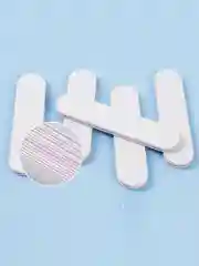 Серый пилка для ногтей короткая мягкая, 100/180 грит