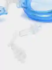 Синий водонепроницаемые очки для плавания с берушами детские подростковый (в сумочке)