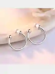 Серьги с жемчугом, каффы (цена за 1 штуку)