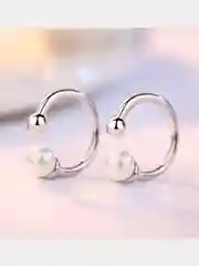Серьги с жемчугом, каффы (цена за 1 штуку)