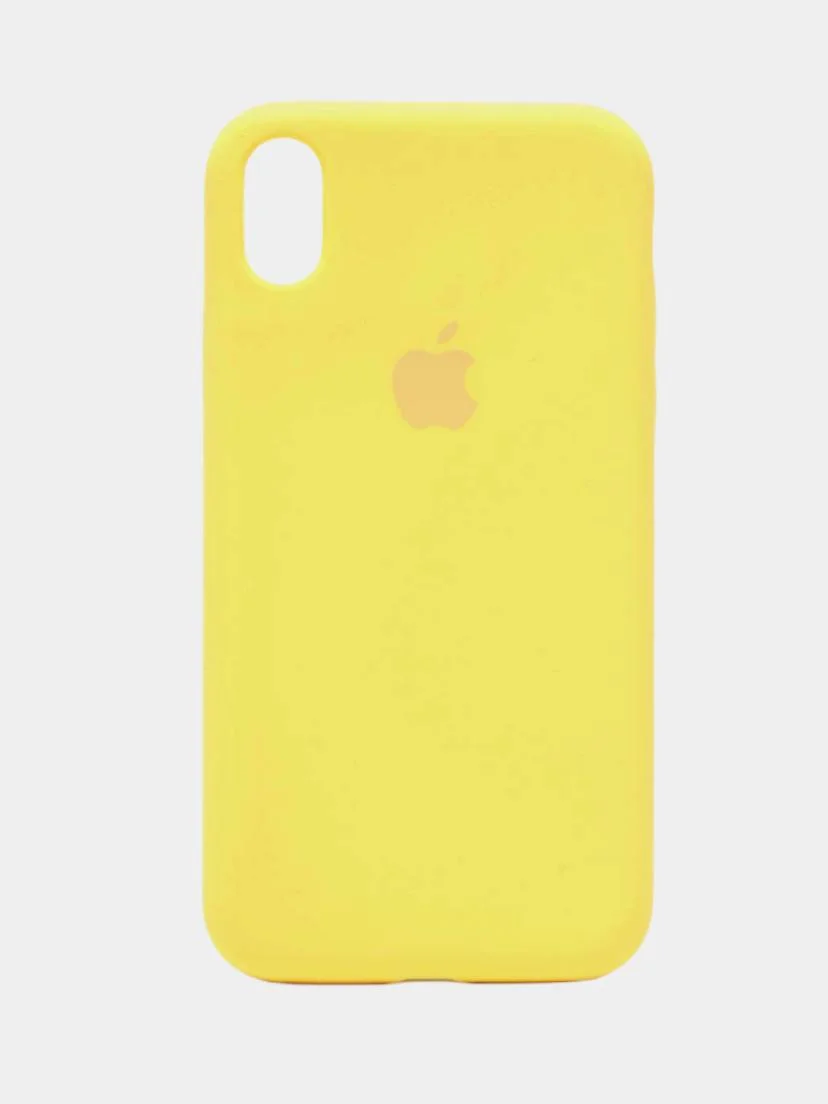 Желтый чехол Silicone Case iPhone XR