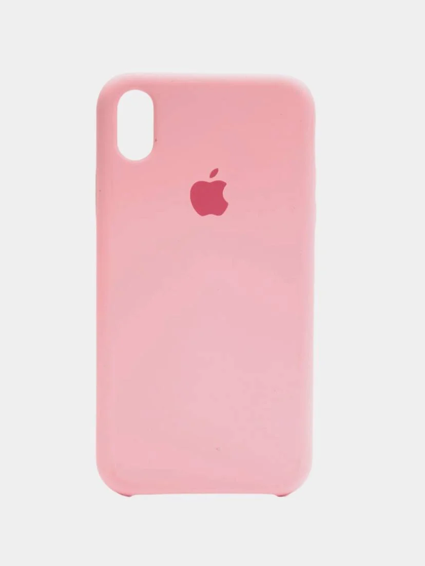 Розовый чехол Silicone Case iPhone XR