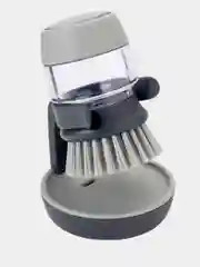 Зеленый щетка для мытья посуды с дозатором