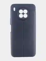 Темно-синий чехол Honor 50 Lite для с тиснением под кожу
