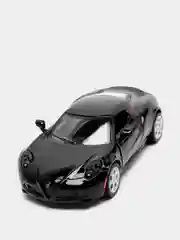 Черный металлическая машинка 2013 Alfa Romeo 4C KT5366D