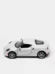 Белый металлическая машинка 2013 Alfa Romeo 4C KT5366D