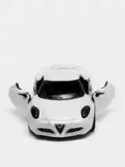 Белый металлическая машинка 2013 Alfa Romeo 4C KT5366D