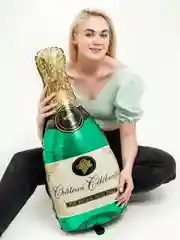 Зеленый шары "Фужер", "Бутылка Шампанское", "Кружка пива" на день рождения большие