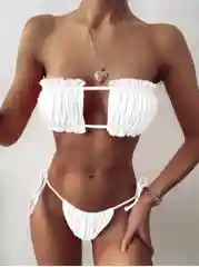 Белый купальник женский раздельный