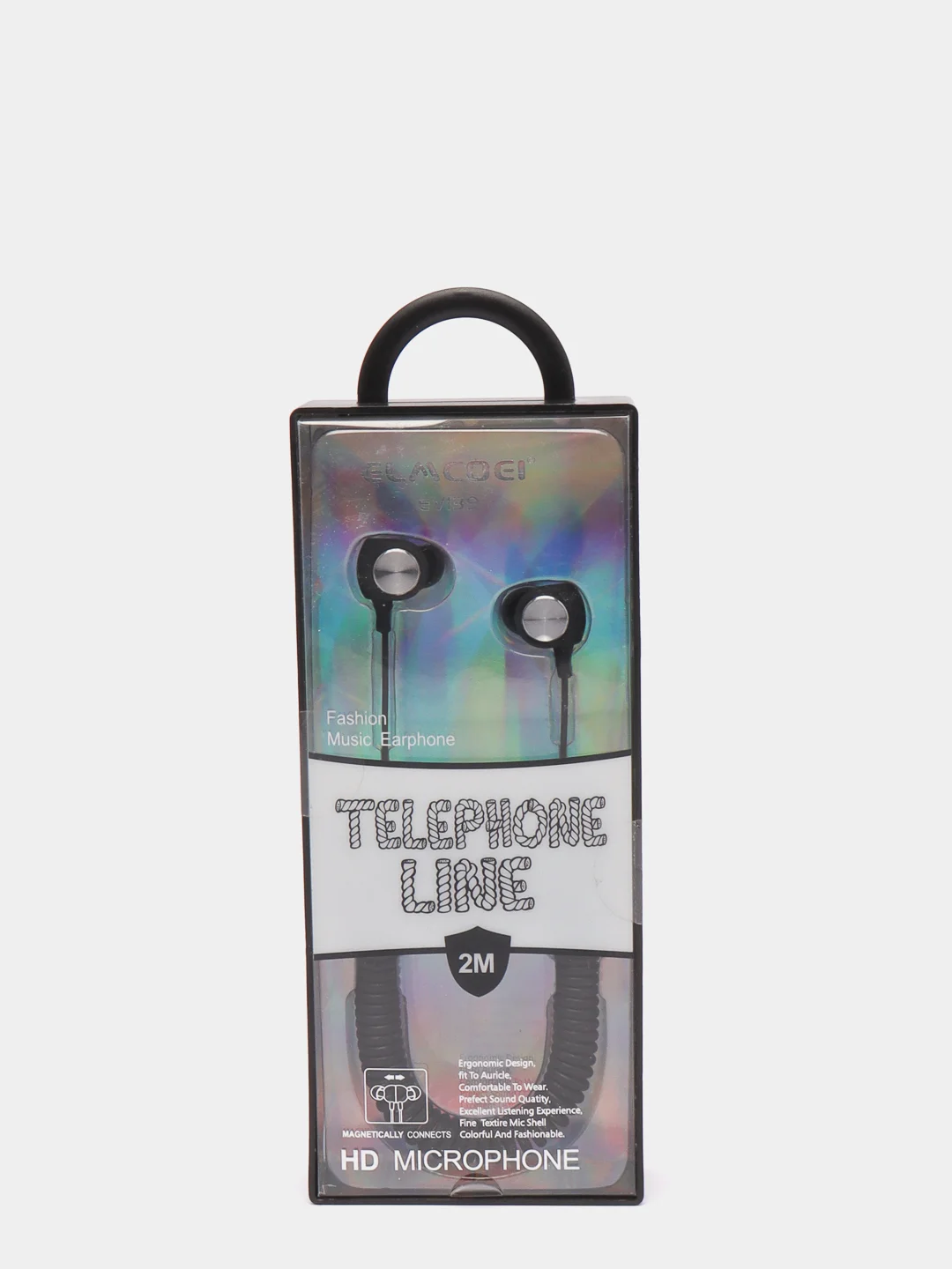 Черный вакумные наушники Telephone Line R11