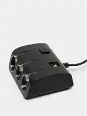 Разветвитель прикуривателя Olesson, 1506, на 3 прикуривателя, 2 USB выход 3100mAh