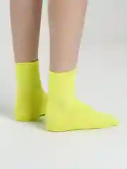 Желтый носки женские, короткие, однотонные