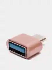 Адаптер Type-C - OTG T2 J0048, розовое золото