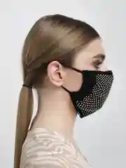 Маска защитная со стразами, маска многоразовая, для лица