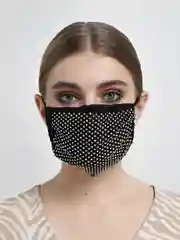 Маска защитная со стразами, маска многоразовая, для лица