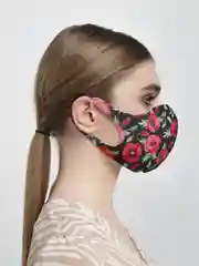Алый маска защитная не медицинская, маска защитная многоразовая