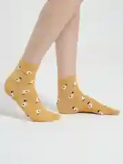 Карамельный носки, унисекс, с принтом