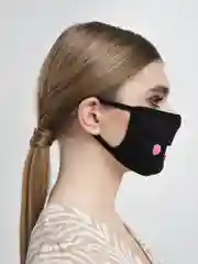 Многоразовая двуслойная тканевая маска Улыбка с языком и щечками