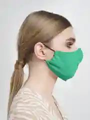 Лесной зеленый маска тканевая, двуслойная